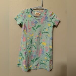 The Beaufort Bonnet company Green with Multicolor Flowers Polly Play Dress